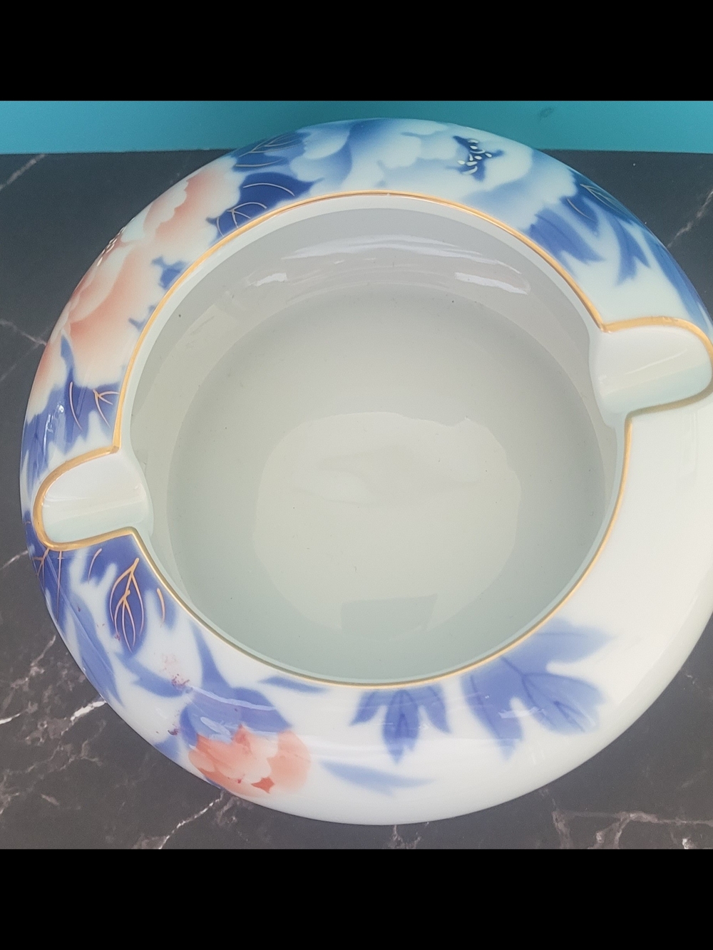 Japanese Porcelain Ashtray - Fukagawa Seiji